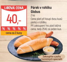 Párek v rohlíku Globus