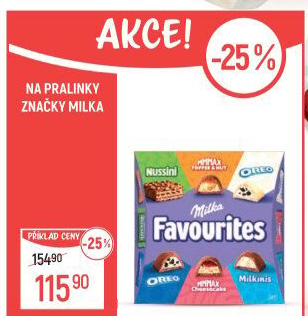 Bonboniéra Pralinky Favourites Milka