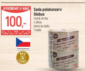 Sada polokonzerv Globus