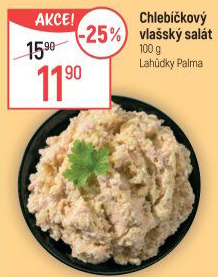 Salát vlašský chlebíčkový