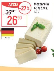 Sýr Mozzarella cihla 45%