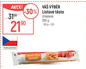 Listové těsto Váš Výběr
