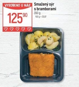 Smažený sýr s bramborem Globus