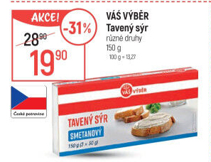 Tavený sýr Váš Výběr