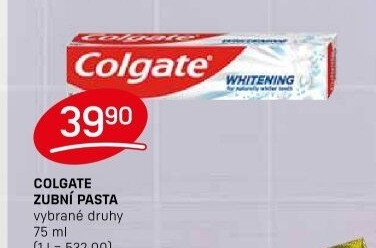 Pasty na zuby Colgate