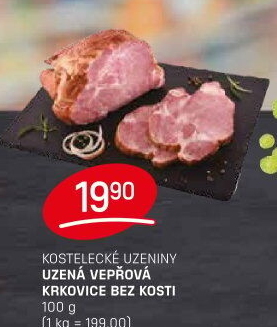 Vepřová krkovice uzená bez kosti Kostelecké uzeniny