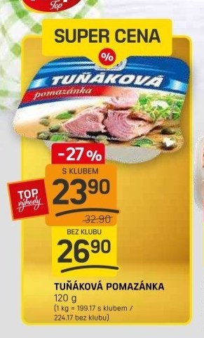 TUŇÁKOVÁ POMAZÁNKA 120 g