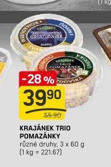 KRAJÁNEK TRIO POMAZÁNKY 3 x 60 g