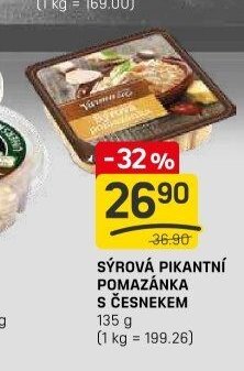 SÝROVÁ PIKANTNÍ POMAZÁNKA S ČESNEKEM 135 g