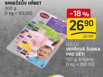 LE&CO VEPŘOVÁ ŠUNKA PRO DĚTI 100 g