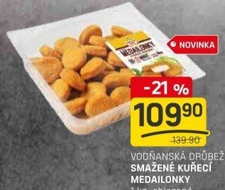Kuřecí medailonky smaženéVodňanské kuře