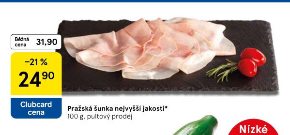 Pražská šunka nejvyšší jakosti