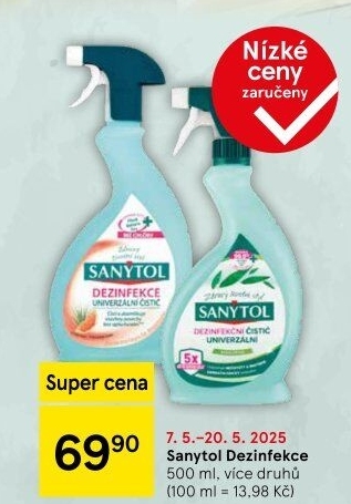 Dezinfekční univerzální čistič ve spreji Sanytol