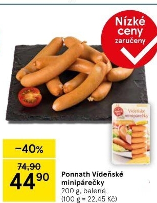 Minipárečky vídeňské Ponnath