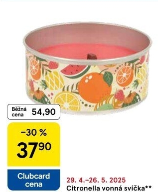 Svíčky vonné Citronella