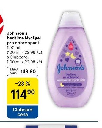 Johnson's bedtime Mycí gel pro dobré spaní