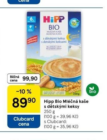 Hipp Bio Mléčná kaše s dětskými keksy
