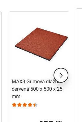 MAX3 Gumová dlažba červená 500 x 500 x 25 mm - OBI akcniletaky.com