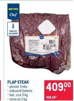 Flap steak Metro Chef