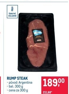 Hovězí steak Rump