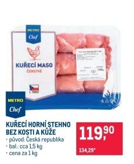 Kuřecí stehna bez kosti Metro Chef