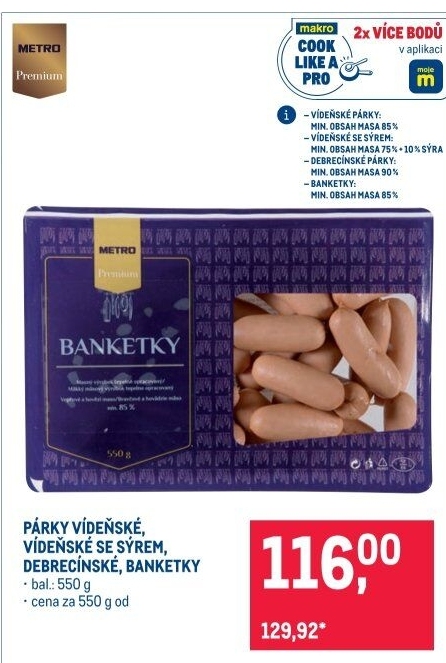 Párky Metro Premium