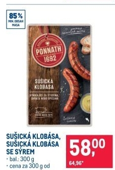 Sušická klobása Ponnath