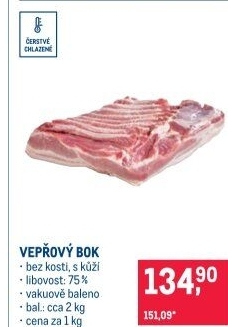 Vepřový bok bez kosti