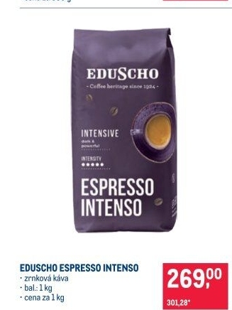Zrnková káva Espresso Intenso Eduscho