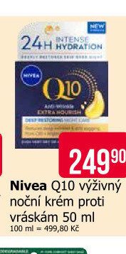 Nivea Q10 výživný noční krém proti vráskám 50 ml