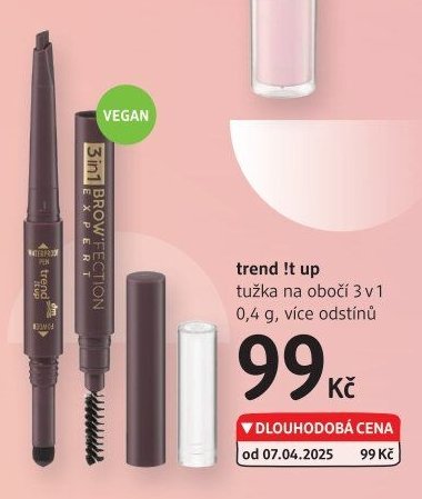trend !t up tužka na obočí 3 v 1 0,4 g, více odstínů