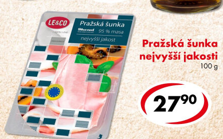 Šunka pražská nejvyšší jakosti LE&
