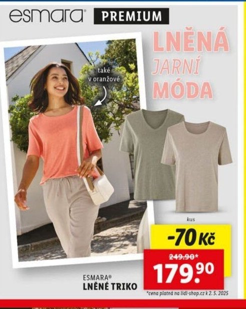 Esmara lněné triko