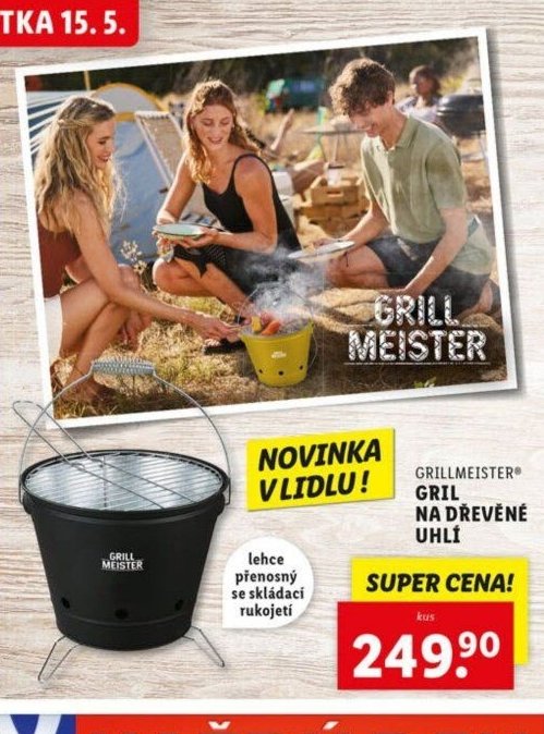 Grillmeister gril na dřevěné uhlí
