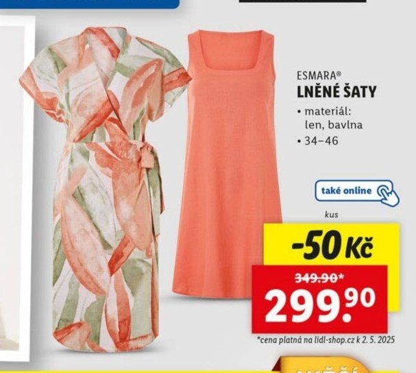 Esmara Lněné šaty