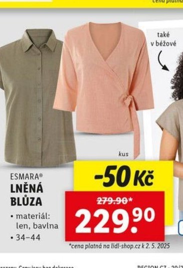 Esmara Lněná blůza