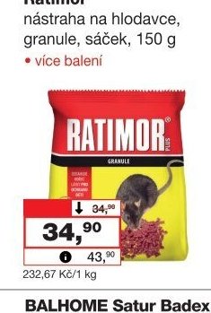 Ratimor nástraha na hlodavce
