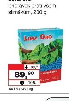 Lima oro přípravek proti všem slimákům