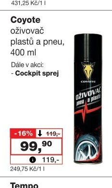 Coyote oživovač plastů a pneu
