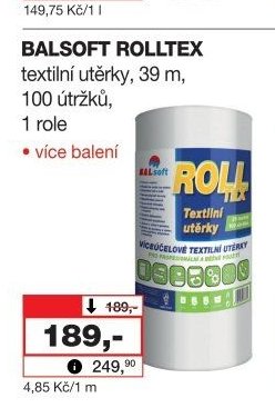 BALSOFT ROLLTEX textilní utěrky