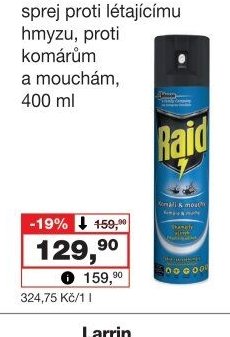 Raid sprej proti létajícímu hmyzu