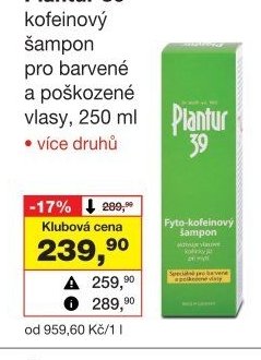 Plantur 39 kofeinový šampon