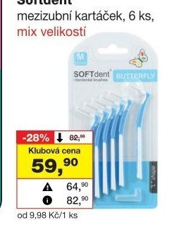Softdent mezizubní kartáček