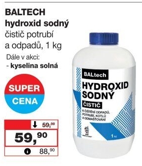 Hydroxid sodný Baltech