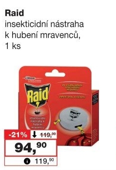 Nástraha na mravence Raid