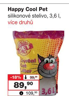 Stelivo pro kočky silikátové Happy Cool Pet