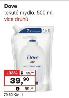 Tekuté mýdlo Dove - náhradní náplň