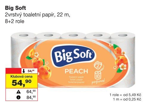 Toaletní papír 3vrstvý Big Soft