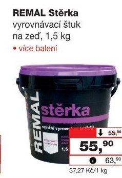 Vyrovnávací stěrka Remal