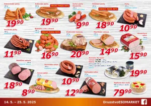 akční leták ESO MARKET 14.5.2025-25.5.2025